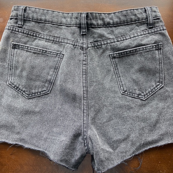 Blue B rhinestone fringe shorts - Picture 2 of 5